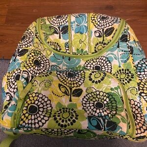 Vera Bradley Green and Blue Floral Backpack